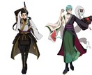 立ち絵、背景のあるイラスト描きます キャライラスト背景付きイラスト等お任せ下さい..!! イメージ6