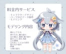 デフォルメLIVE2Dモデルを作成いたします イラスト～モデリング一括制作です イメージ2