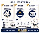 オリジナルキャラで伝わるスライド資料を作成します 難しい内容も親しみやすく！世界観のある資料で差別化を イメージ3