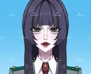 証明写真風のイラスト描きます オリキャラ詳細用や印刷する用など！厚塗り風で描きます イメージ3