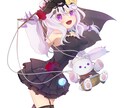 商用利用OK！歌ってみたやグッズ、一枚絵を描きます POPやカラフル、かわいいからかっこいいまで描きます！ イメージ4