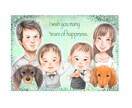 可愛くて優しさ溢れる似顔絵を描きます ファーストカットのお祝い、お誕生日プレゼントとしてもぴったり イメージ6