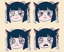 喜怒哀楽4種を可愛く描きます あなたや家族、友人やペットの似顔絵をかわいいタッチで！ イメージ7