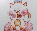 アナログで可愛い動物アイコンお描きします 水彩で可愛い動物イラストアナログでお描きます。 イメージ3