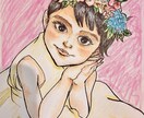お子さまの似顔絵を柔らかい雰囲気でお描きします お子さまの成長記念やプレゼントに添える1枚にいかがですか？ イメージ1