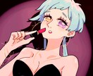 カートゥーンチックな彩度高めのイラストを描きます 他にない独特なイラストはいかがですか イメージ4