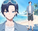 男性VTuber様向けの高品質セット承ります 配信画面/背景/ネームロゴ/離席中/待機中/OP/EDセット イメージ10