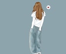 ファッションイラスト、女の子イラスト描きます オシャレなファッションイラスト、線画、カラーなども対応可能 イメージ1