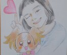 どんな絵でも、気持ちを込めて仕上げます お子さんと動物や好きなキャラクターと一緒の絵も！ イメージ1
