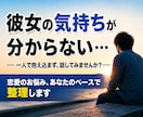 恋愛で悩む男性へ。気持ちを整理するお手伝いをします 片思い/復縁/恋人との悩み/相手の気持ち/恋愛のお悩み相談♡ イメージ1