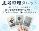 タロット占い｜思考整理｜10分で迷いを言語化します 当てる占いではなく、迷いを言語化するタロットです イメージ1