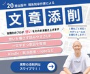 印税600万超えの人気作家が文章を添削・校正します 20冊の出版経験をもとにあなたの文章を“伝わる形”に整えます イメージ1
