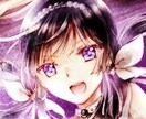 透明感のあるアイコン描きます SNSやゲームで使えます。美少女系が得意です！ イメージ1