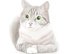 ペット・動物の水彩風イラストを描きます ペットのお写真をほんわかした水彩風のデジタルイラストに イメージ1