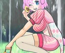 立ち絵、アイコン、キャラ制作など何でも承ります スタイルのいい女性からムキムキの男性まで幅広く描きます！ イメージ1