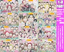 大人数似顔絵もそっくりでかわいく描いてます プロ手描き水彩画一点物☆還暦や長寿祝いのプレゼント・ギフトに イメージ5