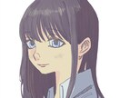 淡く優しい絵柄でアイコン用人物の制作を致します ◆アイコンやサムネイル等、透明感あるイラストをご希望の方に！ イメージ1