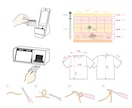 トレースや説明図などのイラストを作成いたします 商用OK！AIデータも対応可能！ イメージ3