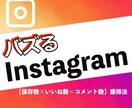 Instagramバズるサポートします バズる3大秘訣【保存数×いいね数×コメント数】を教えます イメージ1