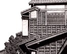 ペンと筆で、水彩の手描きイラストを描きます お客様の写真を元にモノクロのペン画を制作します。 イメージ6