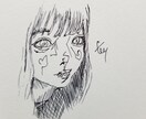 似顔絵、イラストを描きます デッサン、ペン画、シンプルタッチ。 イメージ5