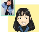 120％美人化した可愛い似顔絵描きます アイコンやプロフィール画像に！詐欺似顔絵はじめませんか？ イメージ1