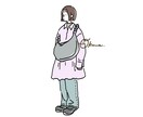 シンプルでお洒落なイラスト制作します アイコン・SNS・動画など様々な用途にてご使用いただけます＊ イメージ1