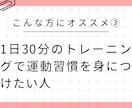 1日30分！ 2週間分の家トレメニュー作成します 家トレメニュー作成＆毎日フィードバックいたします！ イメージ4