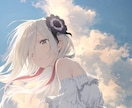 かわいい・透明感のあるイラストを丁寧に形にします 透き通るような星空や青空、女性を主に描いています。 イメージ1