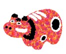 緻密で独自性の高いイラストを描きます 小さな丸を重ね合わせて独自のイラストを描きます イメージ1
