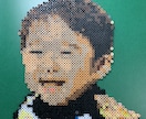 大きなアイロンビーズ制作します 壁にかけてインテリアとしてもどうぞ！28.5×28.5cm イメージ3