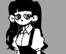 女性キャラクター限定‼️SNS等のアイコン描きます ロリータ系、メンヘラ系の女の子好きの方は是非！ イメージ6