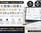 イベント効果を投資判断できる形で分析を行ないます イベントが売上に効いたのかを経営判断に使えるレポートも作成。 イメージ1