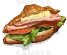 商用可！写真を元に食べ物のイラスト描きます メニュー表やショップカードに使えるかわいいイラストを制作 イメージ4