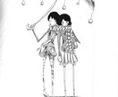 エモく繊細なモノクロペン画イラストを描きます どこか愛おしい静けさとストーリー性。アイコンやMV、挿絵に イメージ7