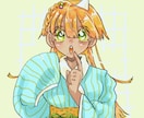 おめめきゅるきゅるイラストを描きます アイコンなどで使用できる可愛い女の子のイラストを作成します。 イメージ2