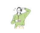 ふんわり感溢れるシンプルイラストお描きします 【背景カラー、文字入れ追加料金なし】 イメージ10