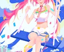 イベントメインビジュアルを制作します キャラデザ×風景画で魅力あふれる広告を イメージ2