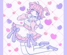 可愛く可愛く描きます 個性の強い女の子イラスト描きます♡ イメージ2