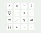 シンプルで使いやすいアイコンイラストを作成します aiデータ込＆シンプルで使いやすい♪ イメージ3