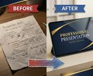 5枚まで一律　見やすいパワポ資料作成します 手書きメモのPPT化から、既存資料のブラッシュアップまで イメージ2