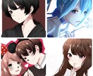 最短2日✩SNSで使えるアイコンやイラスト描きます TwitterやFacebook、楽曲のイラストなど イメージ1