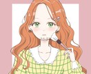 綺麗系、可愛い系の女の子のアイコン等作成いたします デフォルメ、等身ございます！SNSなどにお使いいただけます◎ イメージ5