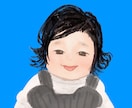お子さんの似顔絵作成しますます 水彩タッチのかわいいイラストを作成します イメージ7