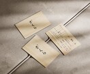 個性を強みにできるデザインを制作します シンプルでありながらも個性のある美しい名刺・ショップカード イメージ2