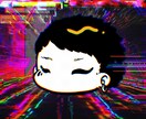 サイケデリックでガツンと目を引く絵を描きます サイケデリックでケミカルな世界観にポップな人物イラスト イメージ2