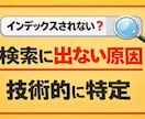 検索に出ないページの原因を技術的に調査します クロール・インデックス・サイト構造の技術的診断調査 イメージ1