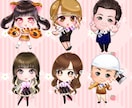 あなただけのミニキャラ描きます あなたの分身描きます♪似せることが得意です。 イメージ3