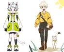 IRIAMやLive2Dで使える 立ち絵描きます Live2D化可能なパーツ分けイラストや立ち絵を描きます イメージ5