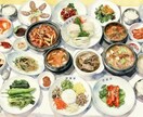 お腹が空く、温かみある食べ物イラスト描き上げます 透明彩色の繊細なタッチ。メニュー表やSNSに最適です！ イメージ4